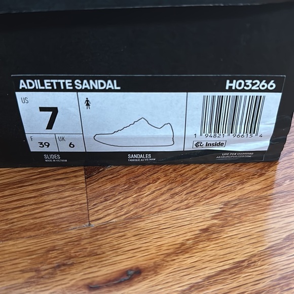 Adidas Sandals White 7 - Picture 4 of 4